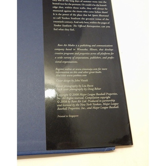 Yankee Stadium The Official Retrospective by Alfred Santasiere III Baseball - Picture 10 of 14
